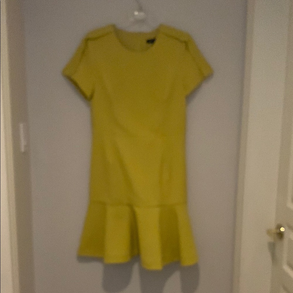 Yellow Short Sleeve Dress